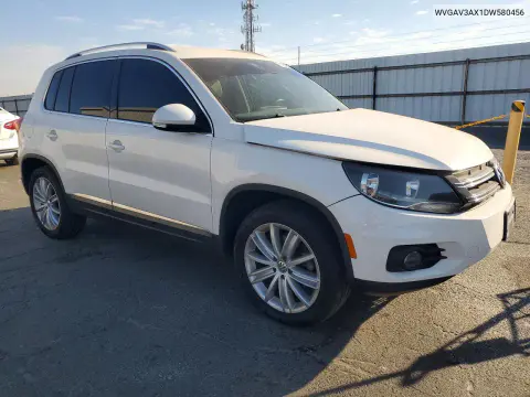 2013 Volkswagen Tiguan S VIN WVGAV3AX1DW580456 фото 4