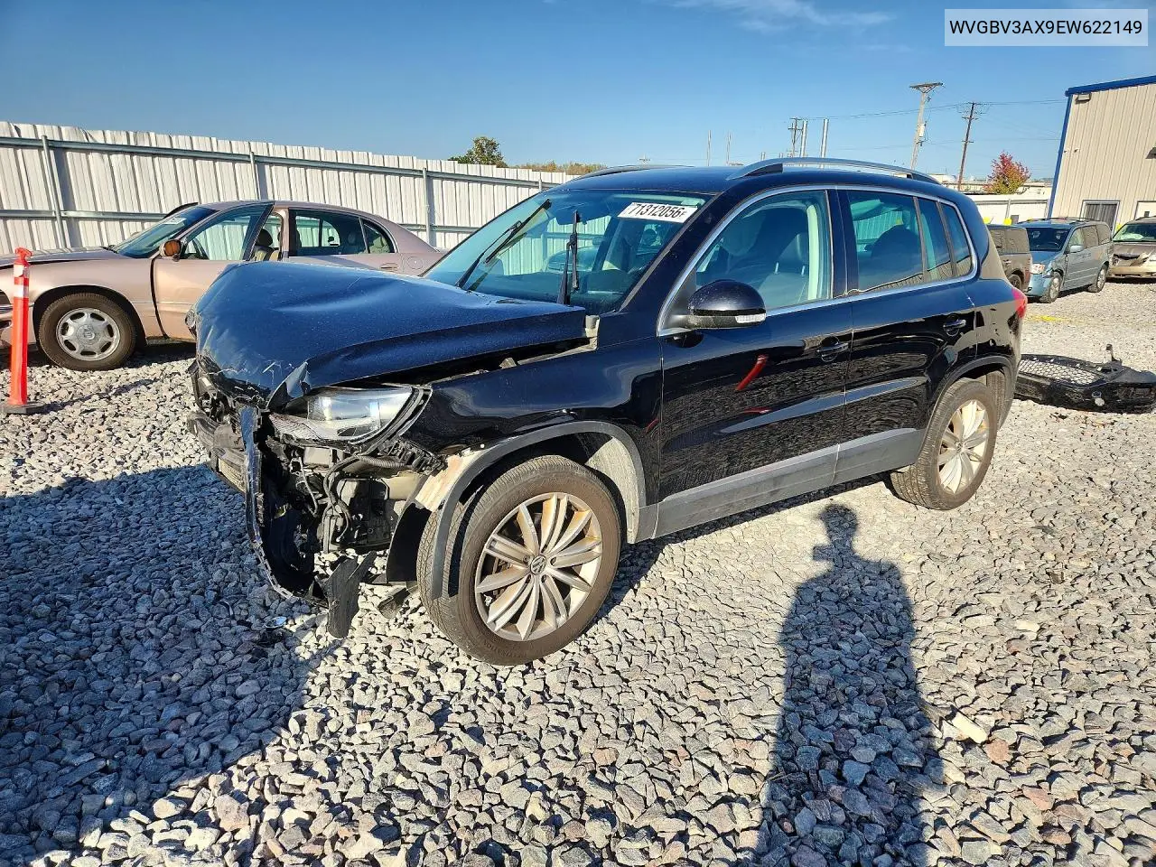 2014 Volkswagen Tiguan S VIN WVGBV3AX9EW622149 фото 1