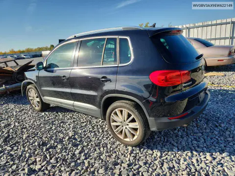 2014 Volkswagen Tiguan S VIN WVGBV3AX9EW622149 фото 2