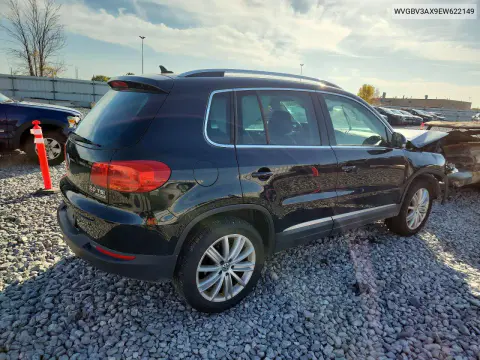 2014 Volkswagen Tiguan S VIN WVGBV3AX9EW622149 фото 3
