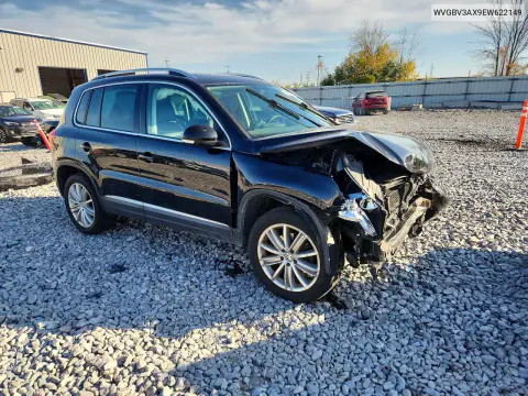 2014 Volkswagen Tiguan S VIN WVGBV3AX9EW622149 фото 4