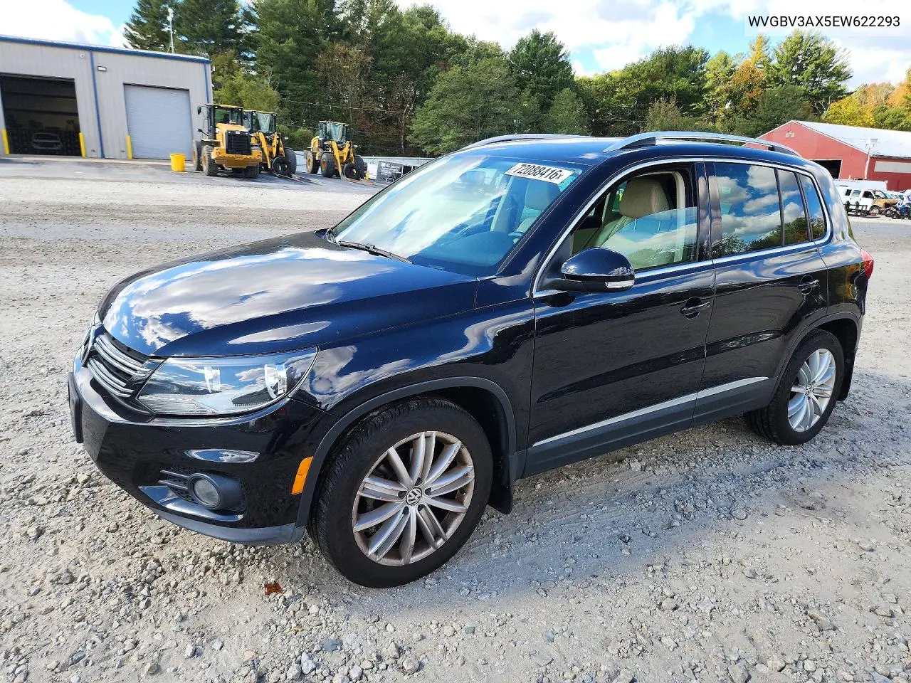 2014 Volkswagen Tiguan S VIN WVGBV3AX5EW622293 фото 1