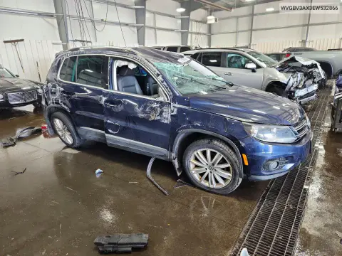 2014 Volkswagen Tiguan S VIN WVGBV3AX3EW532866 фото 4