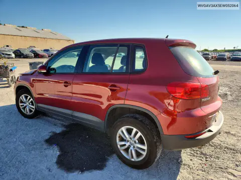 2014 Volkswagen Tiguan S VIN WVGAV3AX5EW052064 фото 2