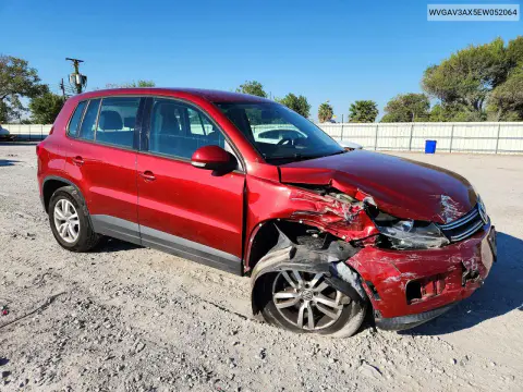 2014 Volkswagen Tiguan S VIN WVGAV3AX5EW052064 фото 4