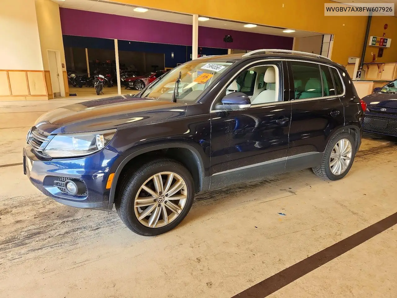 2015 Volkswagen Tiguan S VIN WVGBV7AX8FW607926 фото 1