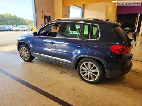 2015 Volkswagen Tiguan S VIN WVGBV7AX8FW607926 фото 2