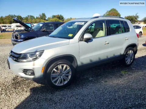 2015 Volkswagen Tiguan S VIN WVGBV7AX4FW607938 фото 1