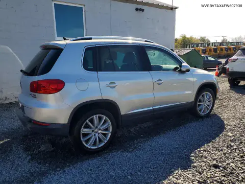 2015 Volkswagen Tiguan S VIN WVGBV7AX4FW607938 фото 3