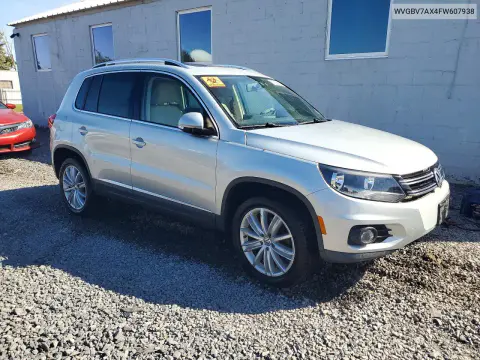 2015 Volkswagen Tiguan S VIN WVGBV7AX4FW607938 фото 4
