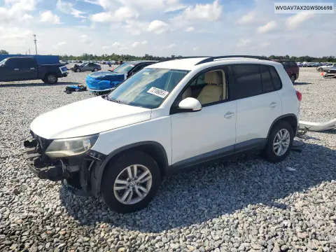 WVGAV7AX2GW506698 — 2016 Volkswagen Tiguan, Передняя часть, фото до ремонта