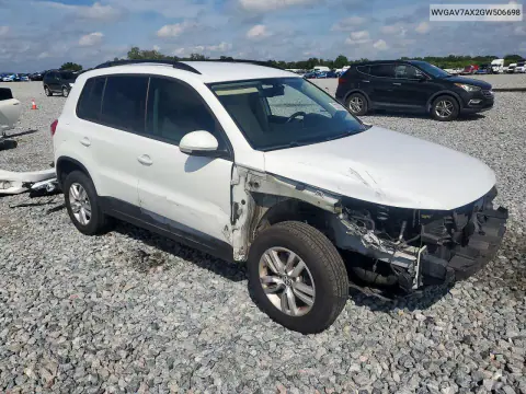 2016 Volkswagen Tiguan S VIN WVGAV7AX2GW506698 фото 4