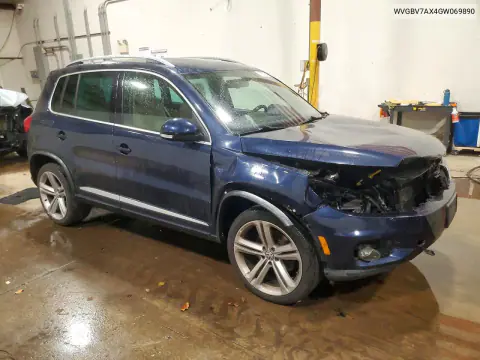 2016 Volkswagen Tiguan S VIN WVGBV7AX4GW069890 фото 4