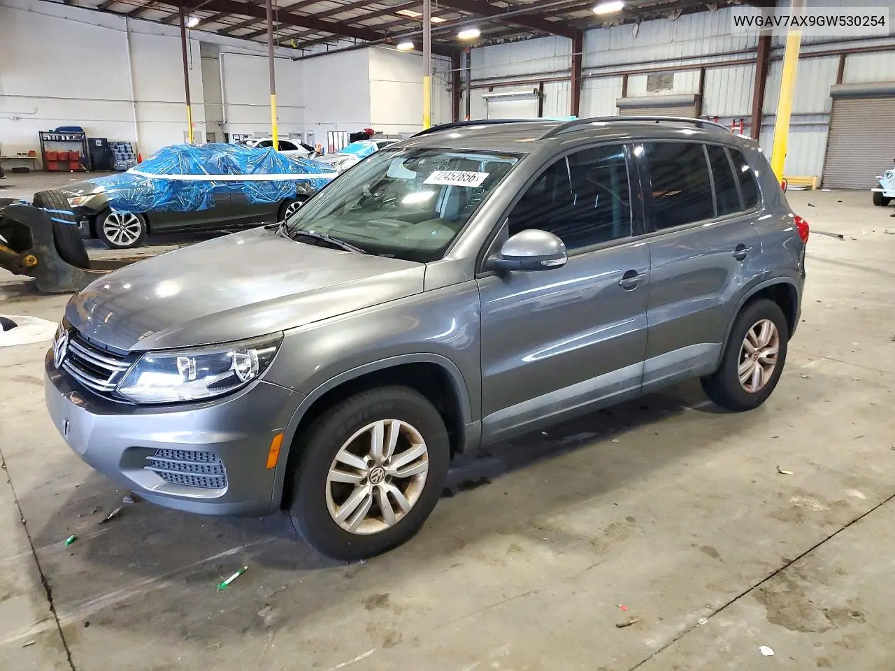 2016 Volkswagen Tiguan S VIN WVGAV7AX9GW530254 фото 1