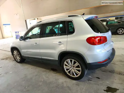 2016 Volkswagen Tiguan S VIN WVGAV7AX4GW574873 фото 2