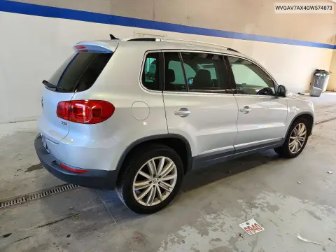 2016 Volkswagen Tiguan S VIN WVGAV7AX4GW574873 фото 3