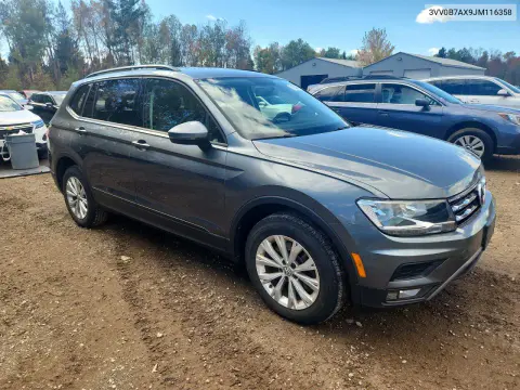 2018 Volkswagen Tiguan S VIN 3VV0B7AX9JM116358 фото 4