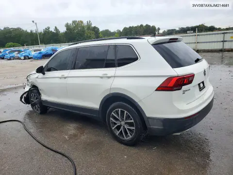 2018 Volkswagen Tiguan Se VIN 3VV3B7AX6JM214681 фото 2