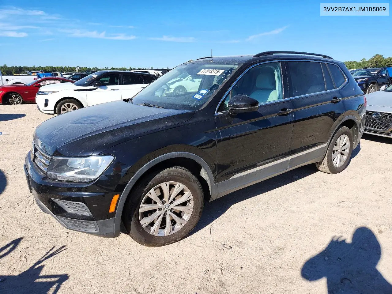 2018 Volkswagen Tiguan Se VIN 3VV2B7AX1JM105069 фото 1