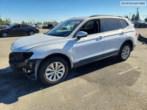 2018 Volkswagen Tiguan S VIN 3VV1B7AX0JM125888 фото 1