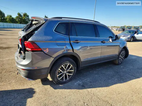 2019 Volkswagen Tiguan Se VIN 3VV3B7AX0KM077691 фото 3