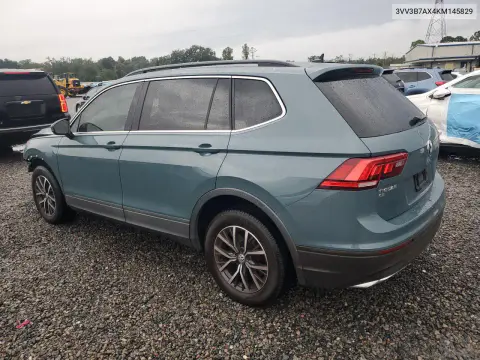 2019 Volkswagen Tiguan Se VIN 3VV3B7AX4KM145829 фото 2