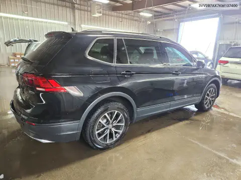 2019 Volkswagen Tiguan Se VIN 3VV2B7AX7KM137400 фото 3
