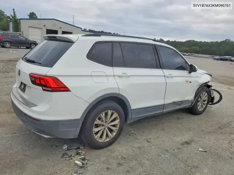 2019 Volkswagen Tiguan S VIN 3VV1B7AX3KM096761 фото 3