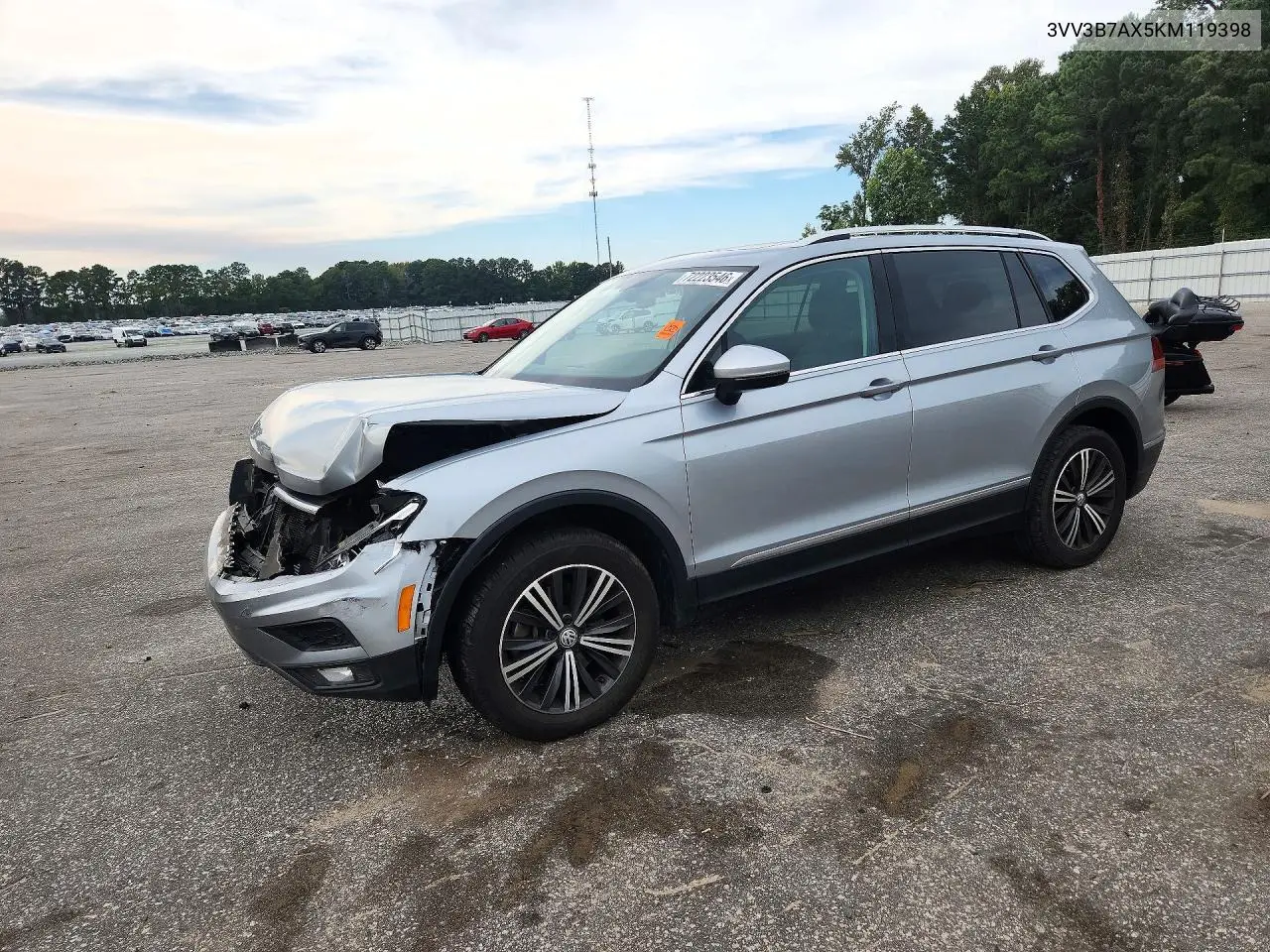 2019 Volkswagen Tiguan Se VIN 3VV3B7AX5KM119398 фото 1
