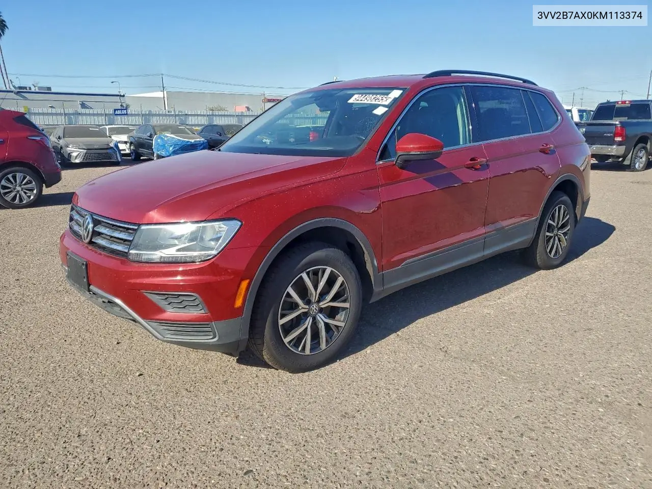 2019 Volkswagen Tiguan Se VIN 3VV2B7AX0KM113374 фото 1