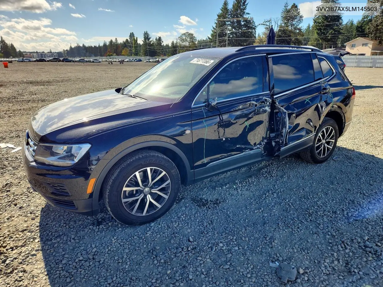 2020 Volkswagen Tiguan Se VIN 3VV3B7AX5LM145503 фото 1