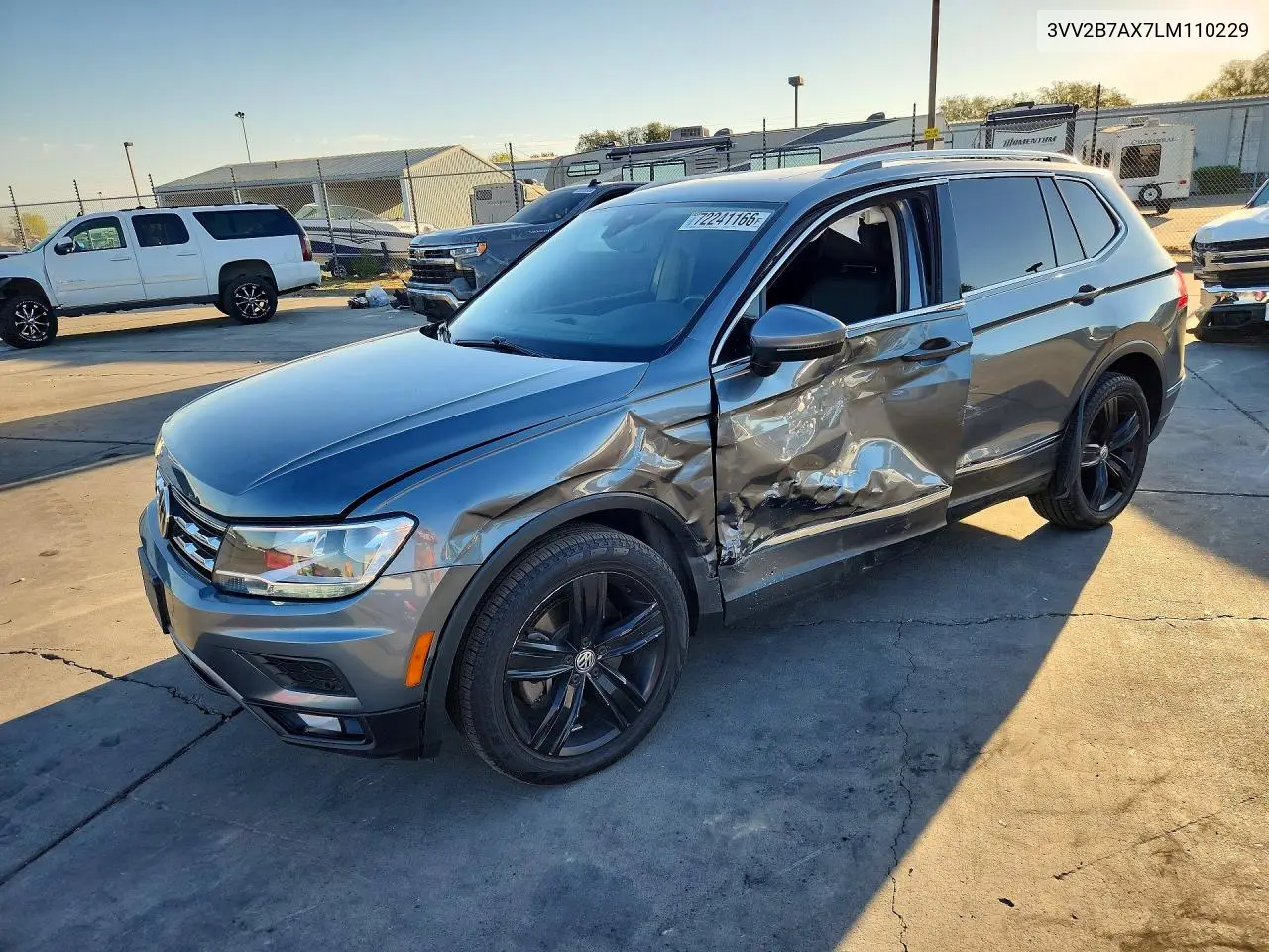 2020 Volkswagen Tiguan Se VIN 3VV2B7AX7LM110229 фото 1