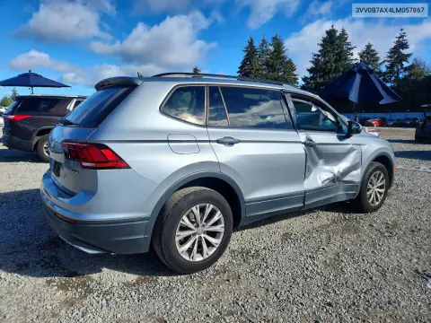 2020 Volkswagen Tiguan S VIN 3VV0B7AX4LM057867 фото 3
