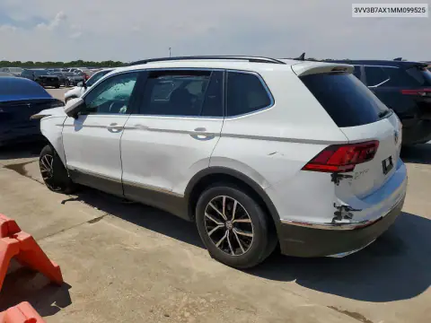 3VV3B7AX1MM099525 — 2021 Volkswagen Tiguan, фото 2 с аукциона Copart 22.10.2026, Передняя часть