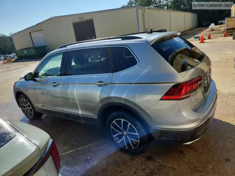 2021 Volkswagen Tiguan Se VIN 3VV3B7AX8MM017807 фото 2