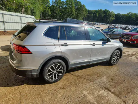 2021 Volkswagen Tiguan Se VIN 3VV3B7AX8MM017807 фото 3