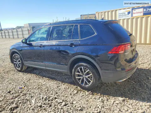 2021 Volkswagen Tiguan S VIN 3VV1B7AX9MM020643 фото 2