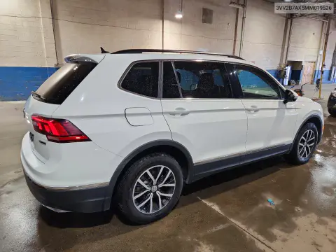 2021 Volkswagen Tiguan Se VIN 3VV2B7AX5MM019526 фото 3