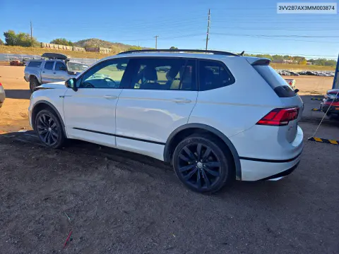 2021 Volkswagen Tiguan Se VIN 3VV2B7AX3MM003874 фото 2