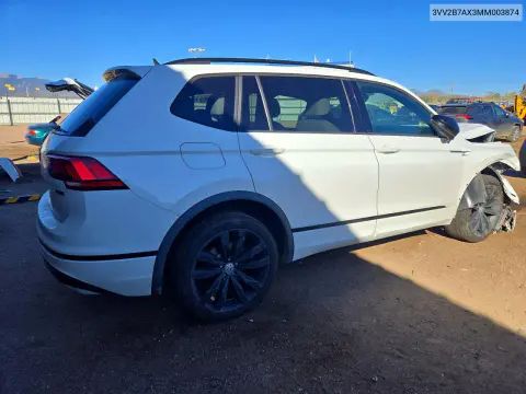 2021 Volkswagen Tiguan Se VIN 3VV2B7AX3MM003874 фото 3
