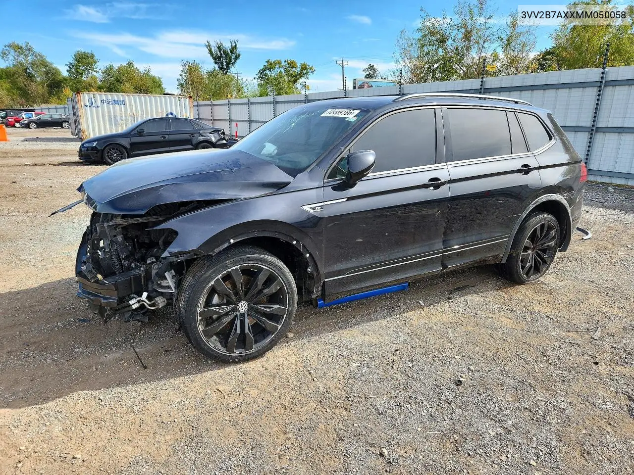 2021 Volkswagen Tiguan Se VIN 3VV2B7AXXMM050058 фото 1
