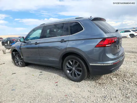 2022 Volkswagen Tiguan Se VIN 3VV2B7AX0NM041452 фото 2