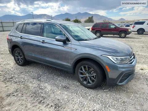2022 Volkswagen Tiguan Se VIN 3VV2B7AX0NM041452 фото 4