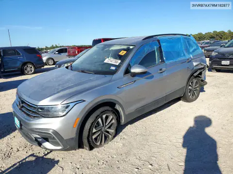 3VVRB7AX7RM182877 — 2024 Volkswagen Tiguan, Задняя часть, фото до ремонта