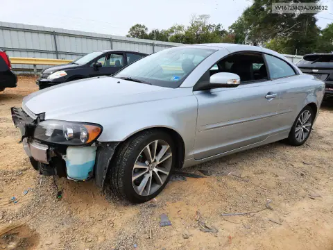 YV1672MC3AJ094032 — 2010 Volvo C70, Передняя часть, фото до ремонта