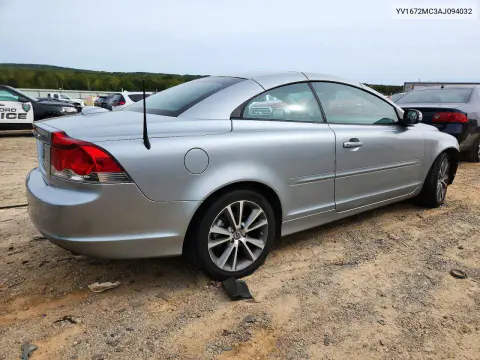 2010 Volvo C70 T5 VIN YV1672MC3AJ094032 фото 3