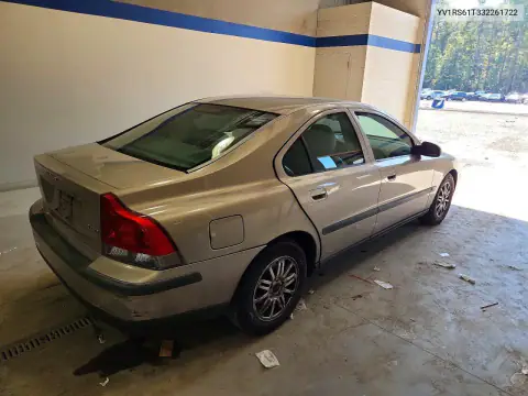 YV1RS61T332261722 — 2003 Volvo S60, фото 3 с аукциона Copart, Сторона