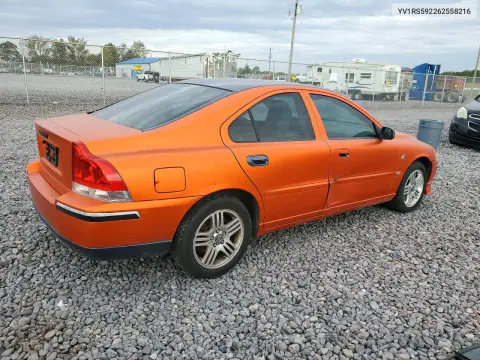 2006 Volvo S60 2.5T VIN YV1RS592262558216 фото 3