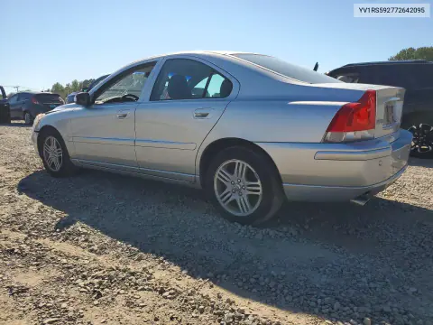 2007 Volvo S60 2.5T VIN YV1RS592772642095 фото 2