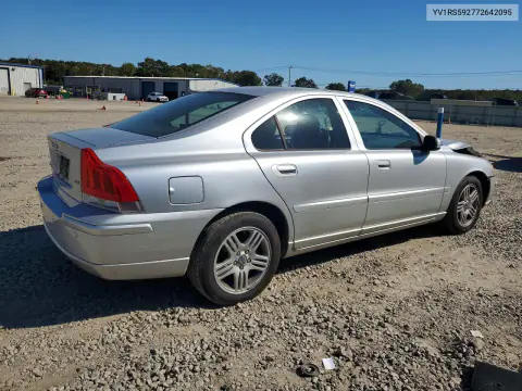 2007 Volvo S60 2.5T VIN YV1RS592772642095 фото 3